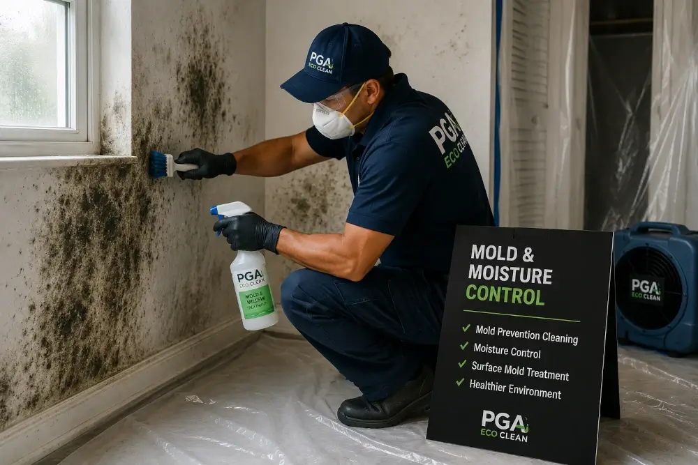 Mold and moisture control cleaning services